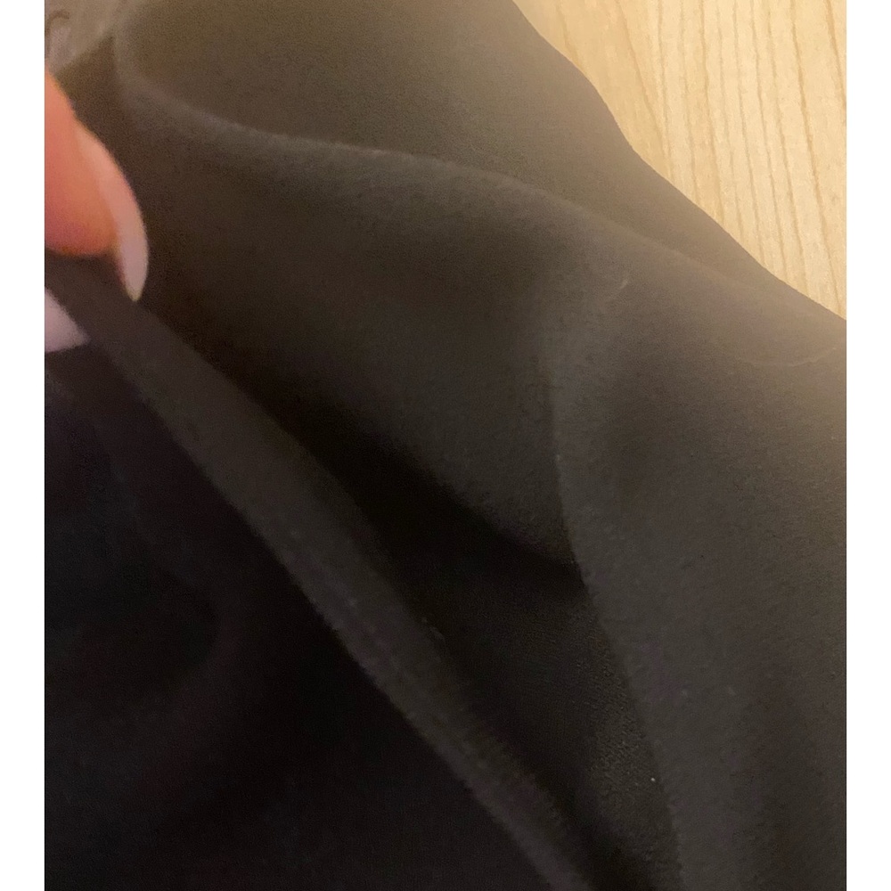 Black Ruffle Hem Pants - Picture 7 of 10